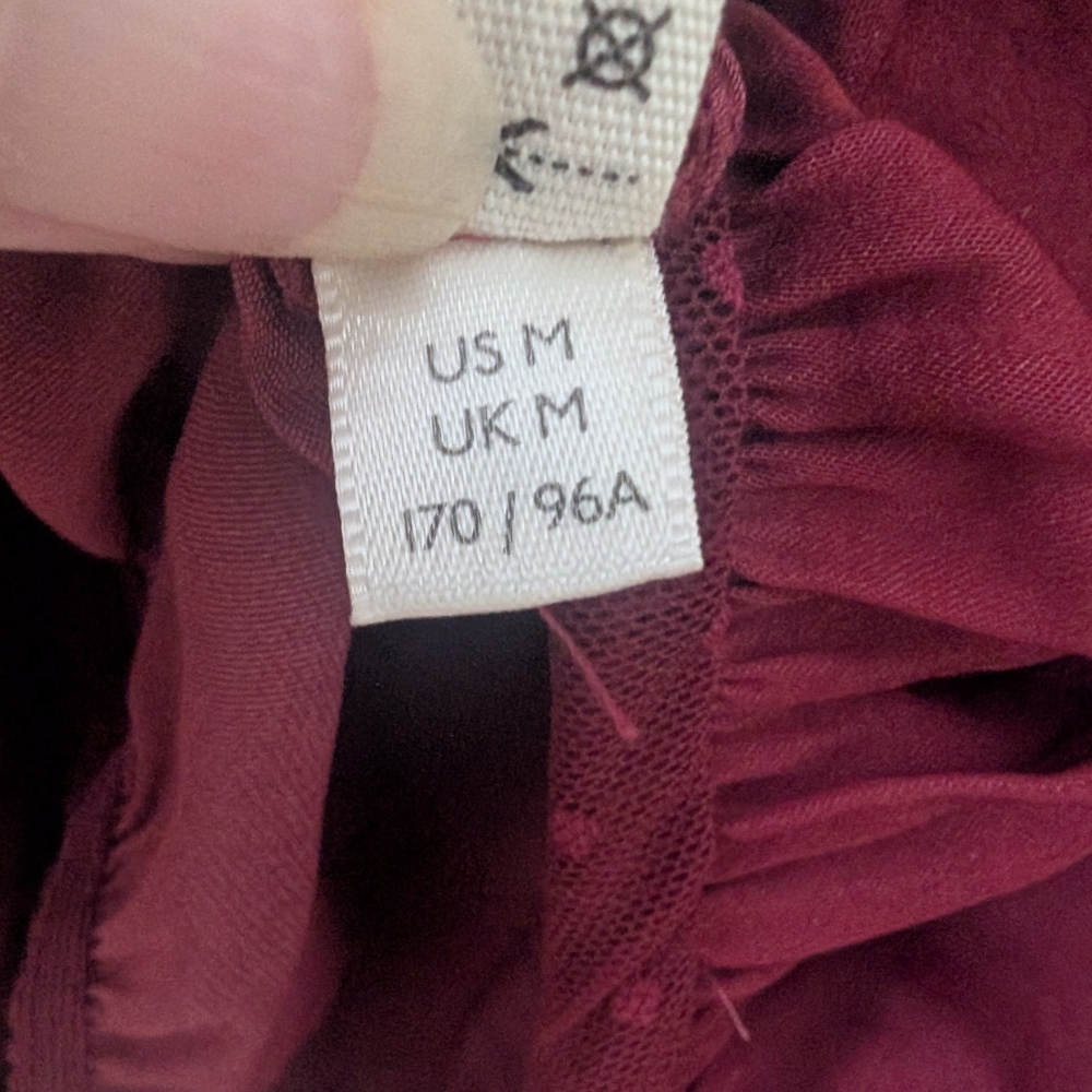 Intimately Free People Another Round Bodysuit, Burgundy, Size Med - Picture 11 of 13